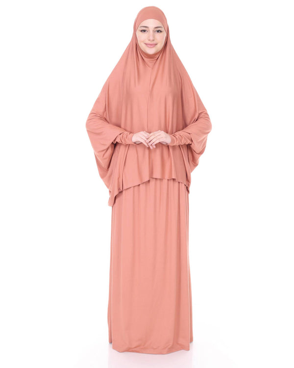 Hijab-Zweiteiler mit Kopftuch und Rock Netzfarbe Standard