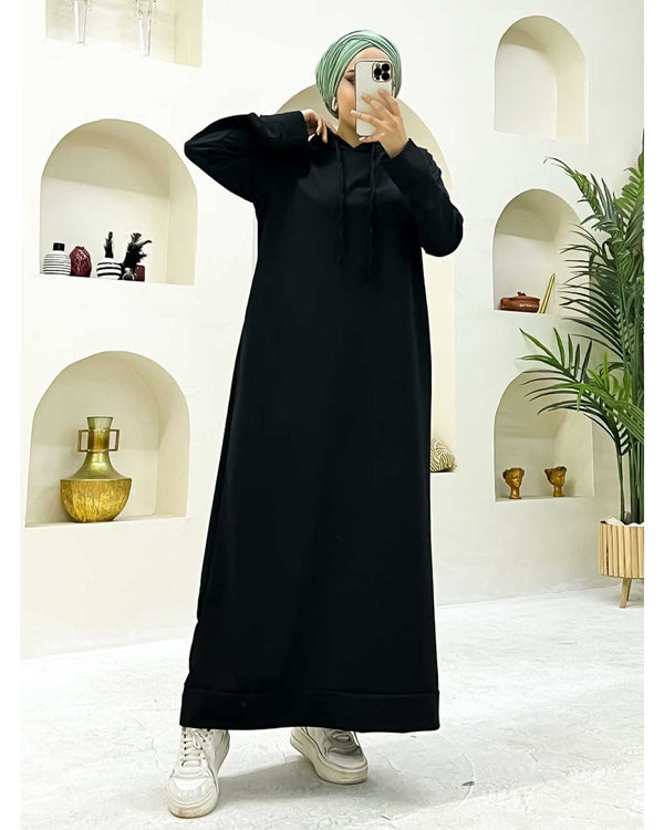 Sweatkleid mit Kapuze