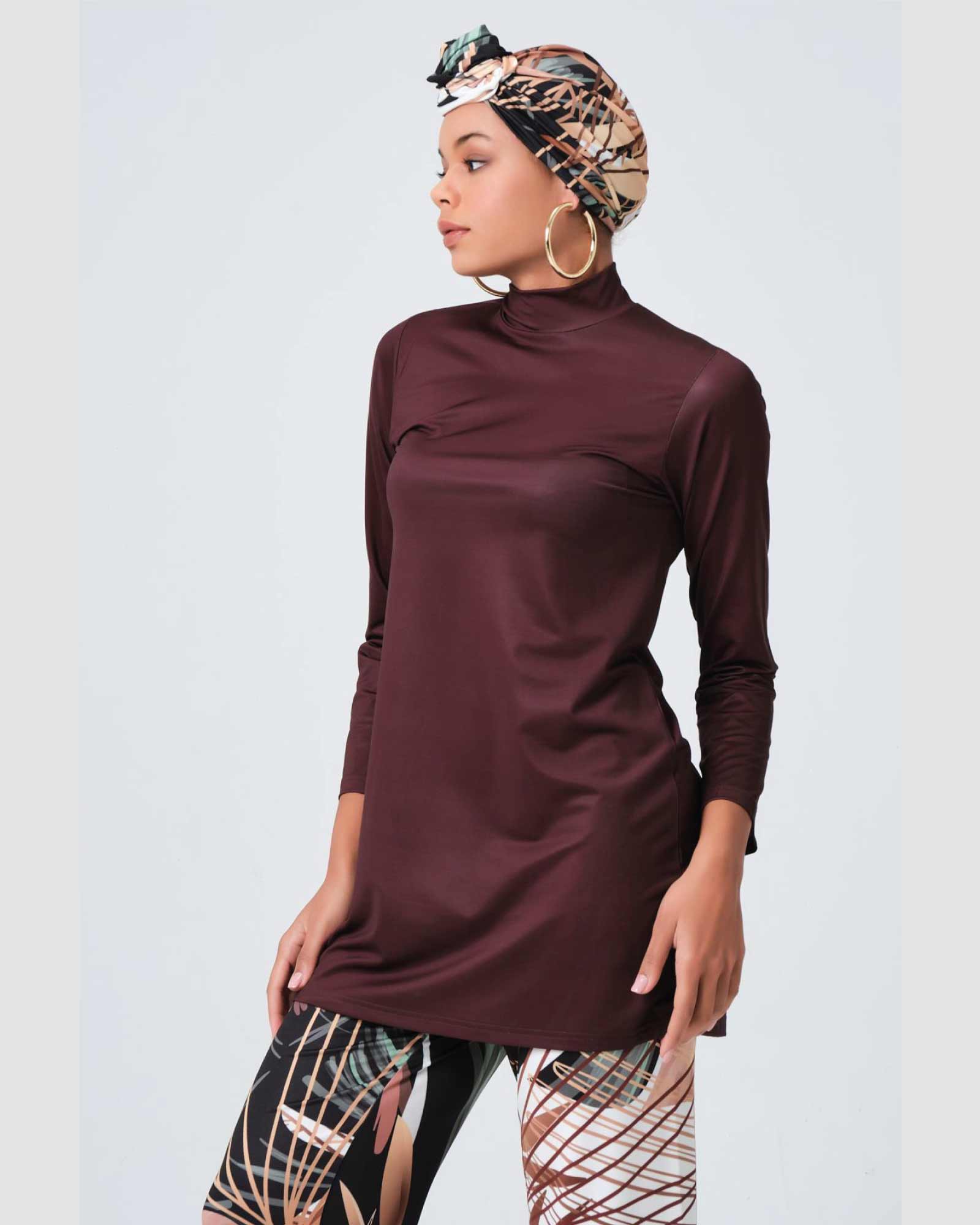 Hijab-Badeanzug mit Amazon Muster 5er Set