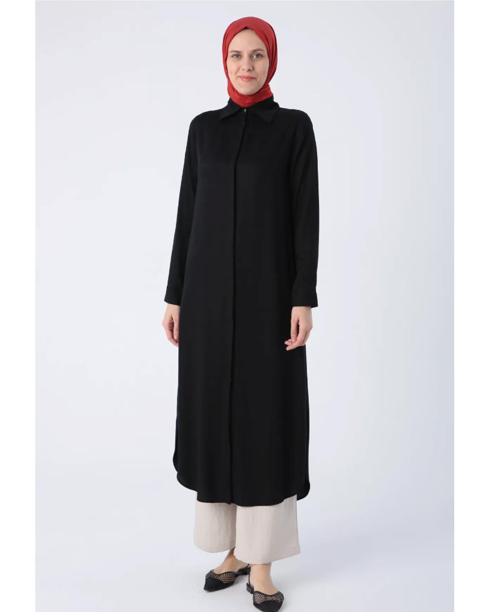 Hijab- Versteckte Falten Kleid Tunika
