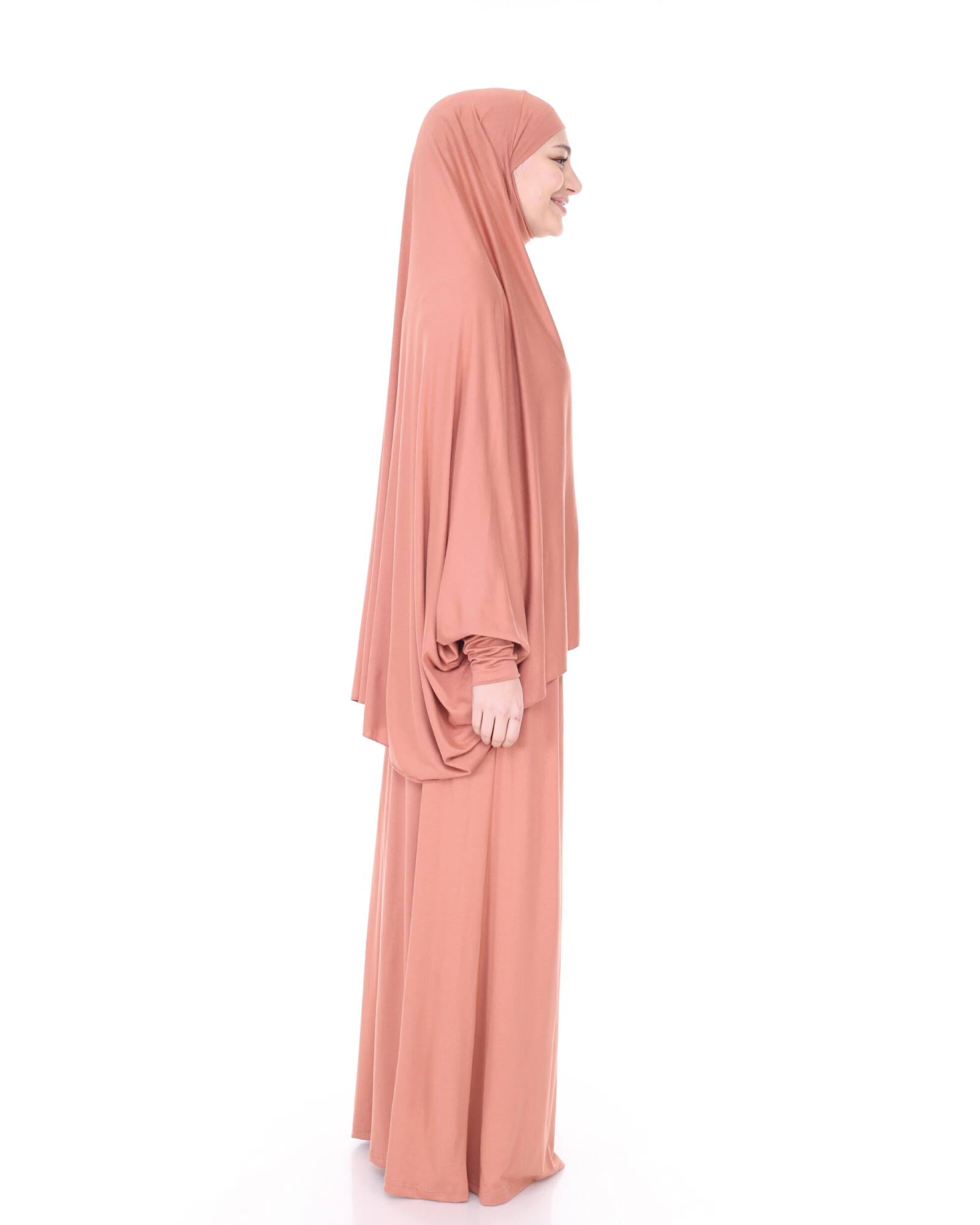 Hijab-Zweiteiler mit Kopftuch und Rock Netzfarbe Standard