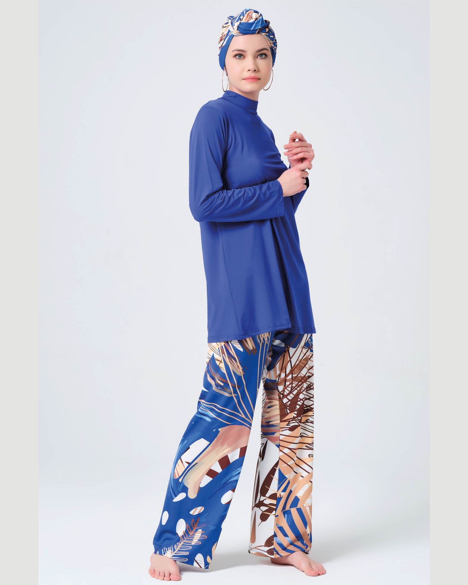 Damen-Hijab- Burkini/Badeanzug mit Amazon Muster 5er Set