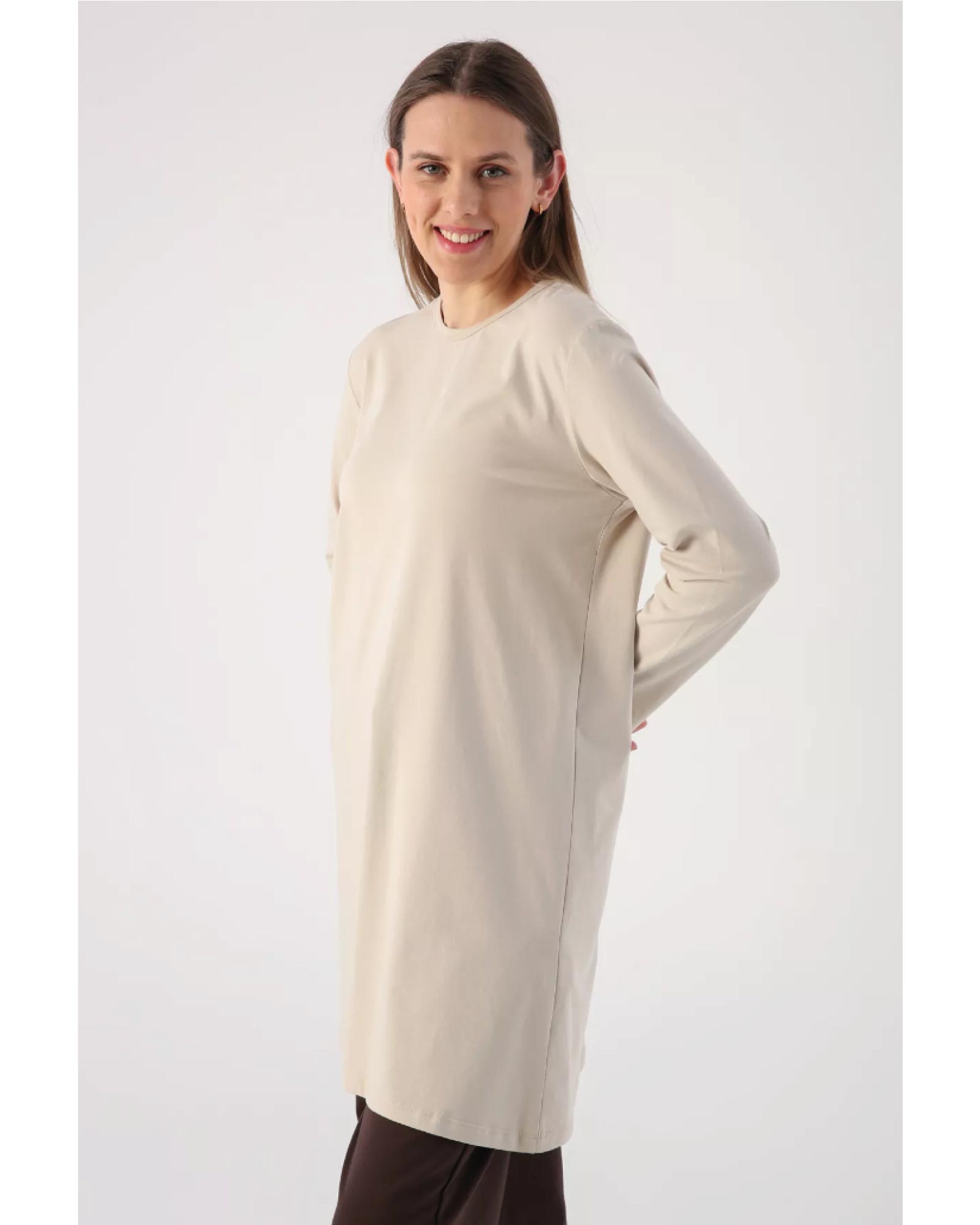 Hijab- Tunika aus Baumwoll-Suprem-Gewebe