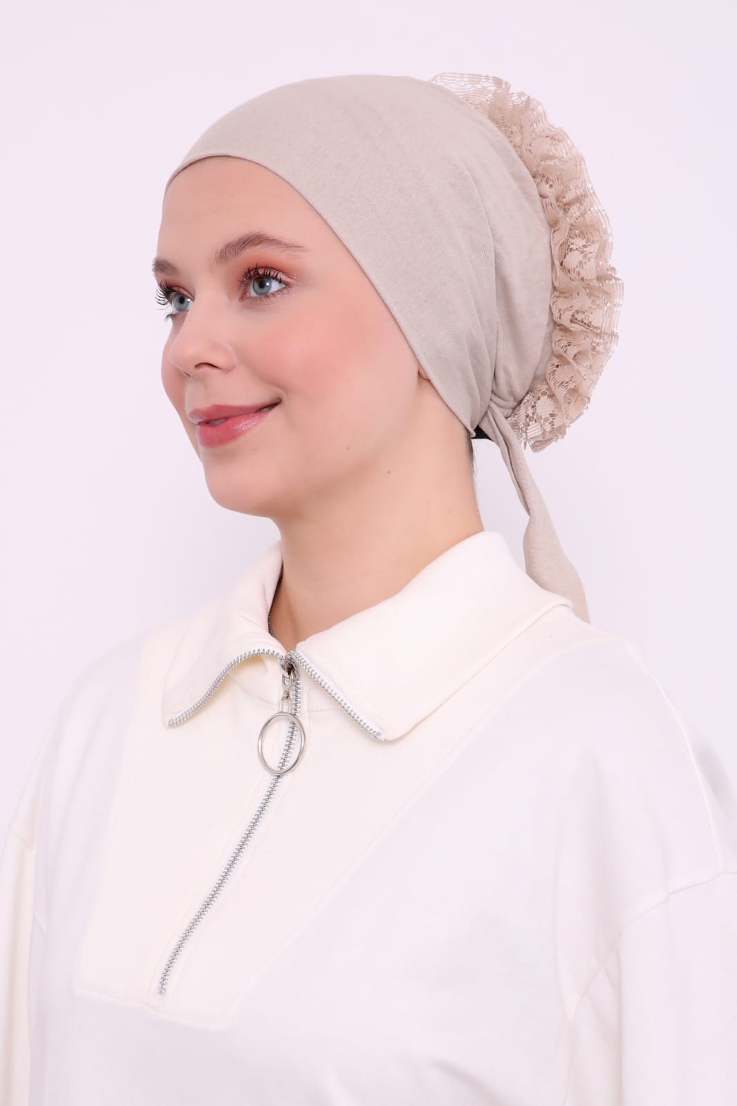 Nahtlose Rüschen-Unterhaube-Bonnet