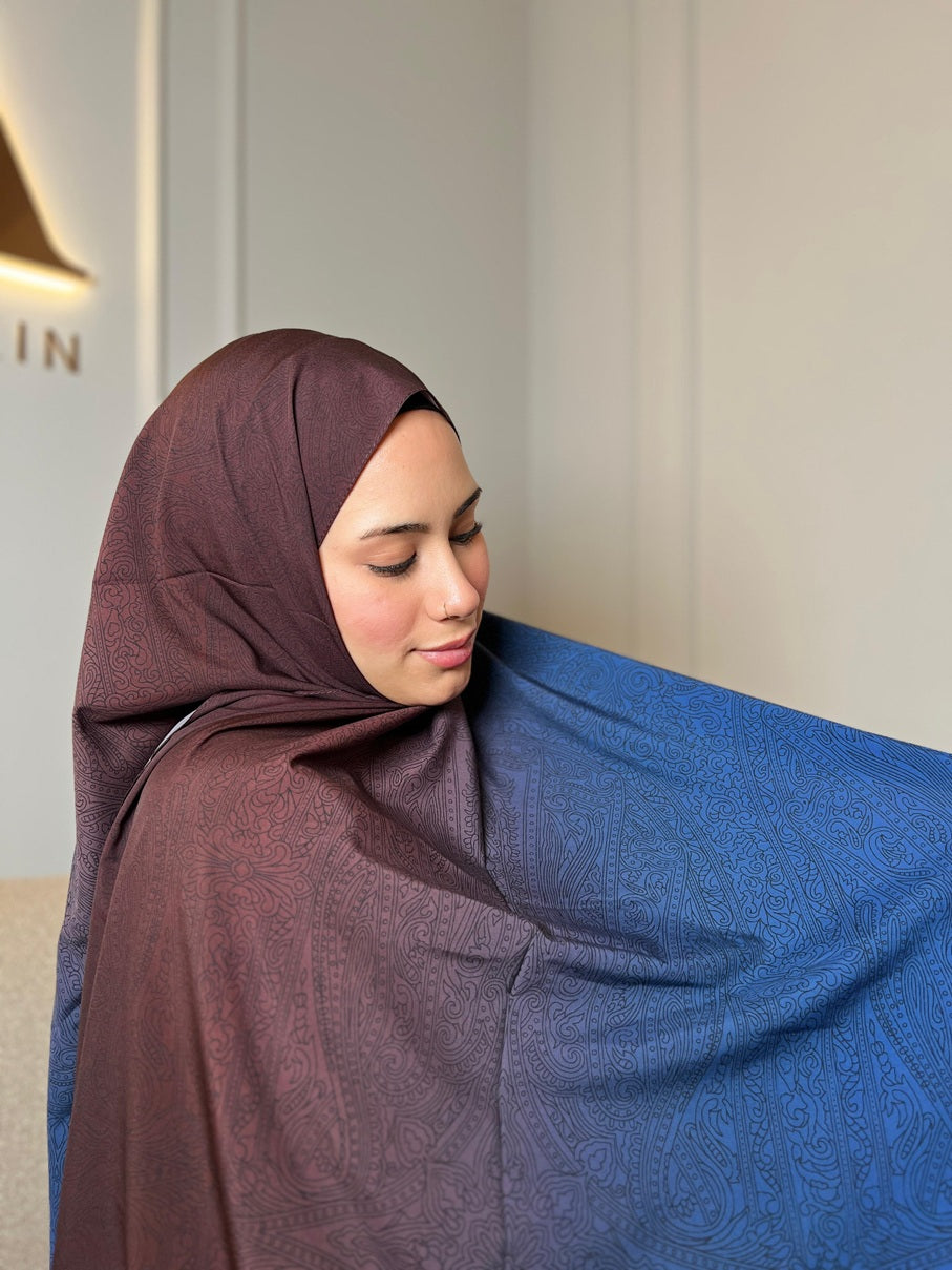 Gemusterter Relax Schal - Ultraleicht &amp; Weich