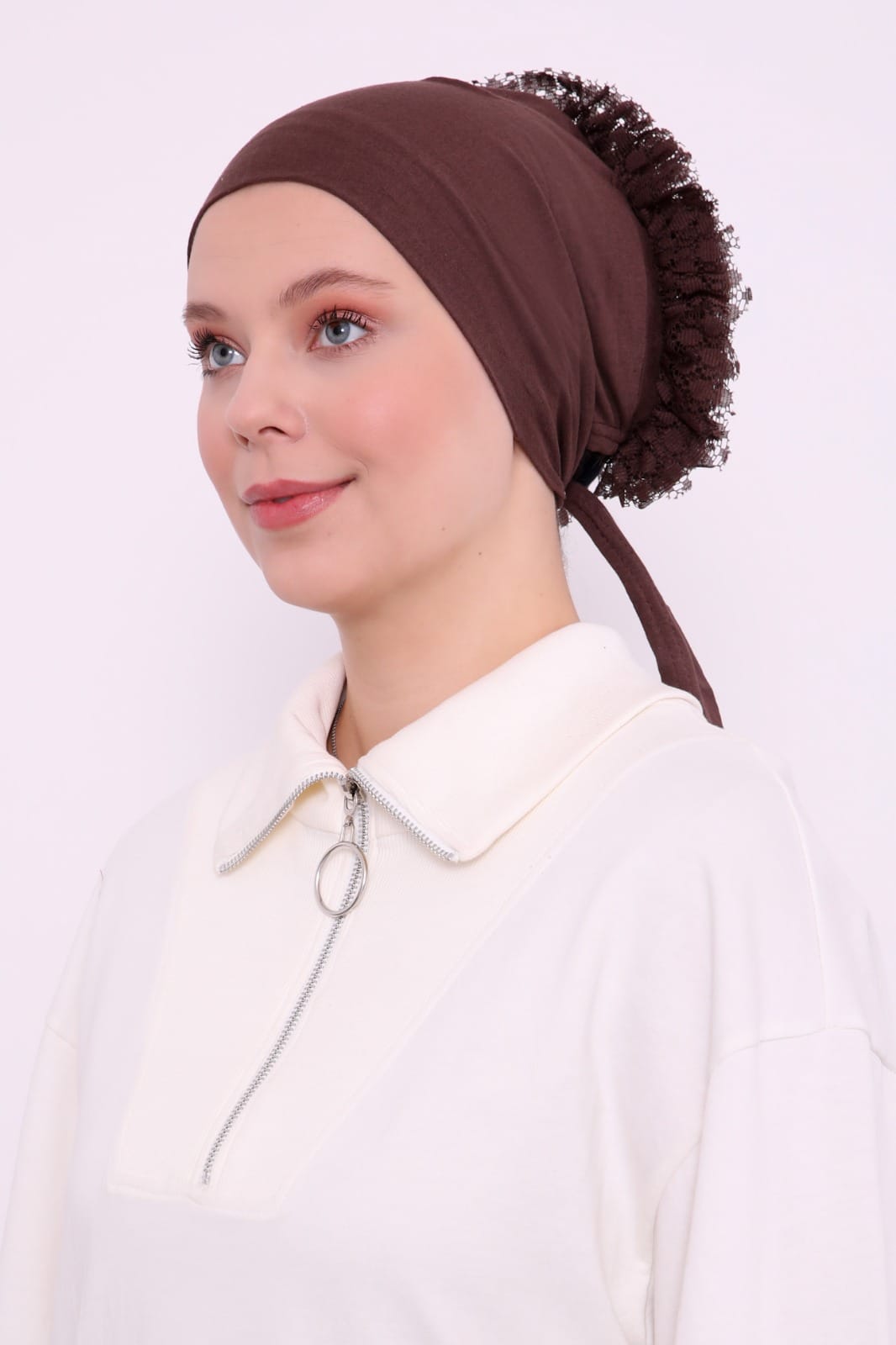 Nahtlose Rüschen-Unterhaube-Bonnet