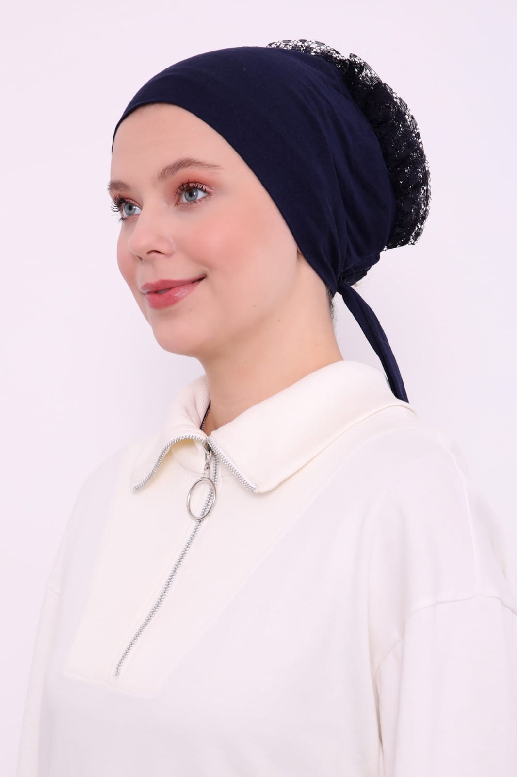Nahtlose Rüschen-Unterhaube-Bonnet