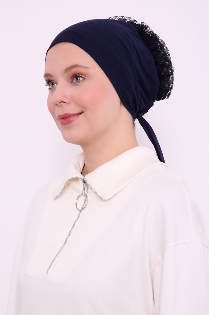 Nahtlose Rüschen-Unterhaube-Bonnet