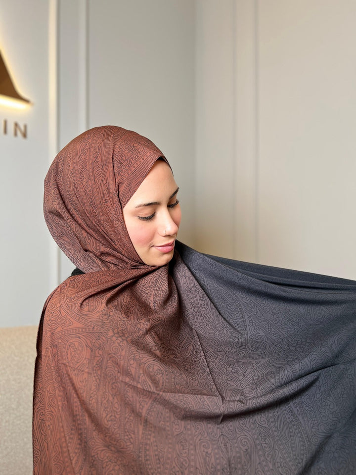 Gemusterter Relax Schal - Ultraleicht &amp; Weich