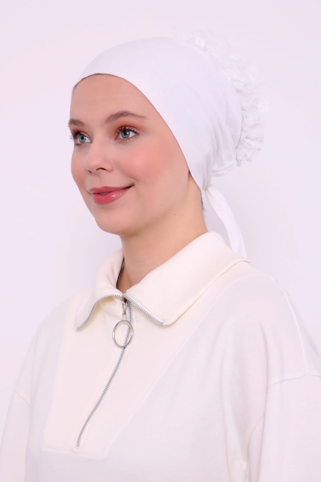 Nahtlose Rüschen-Unterhaube-Bonnet