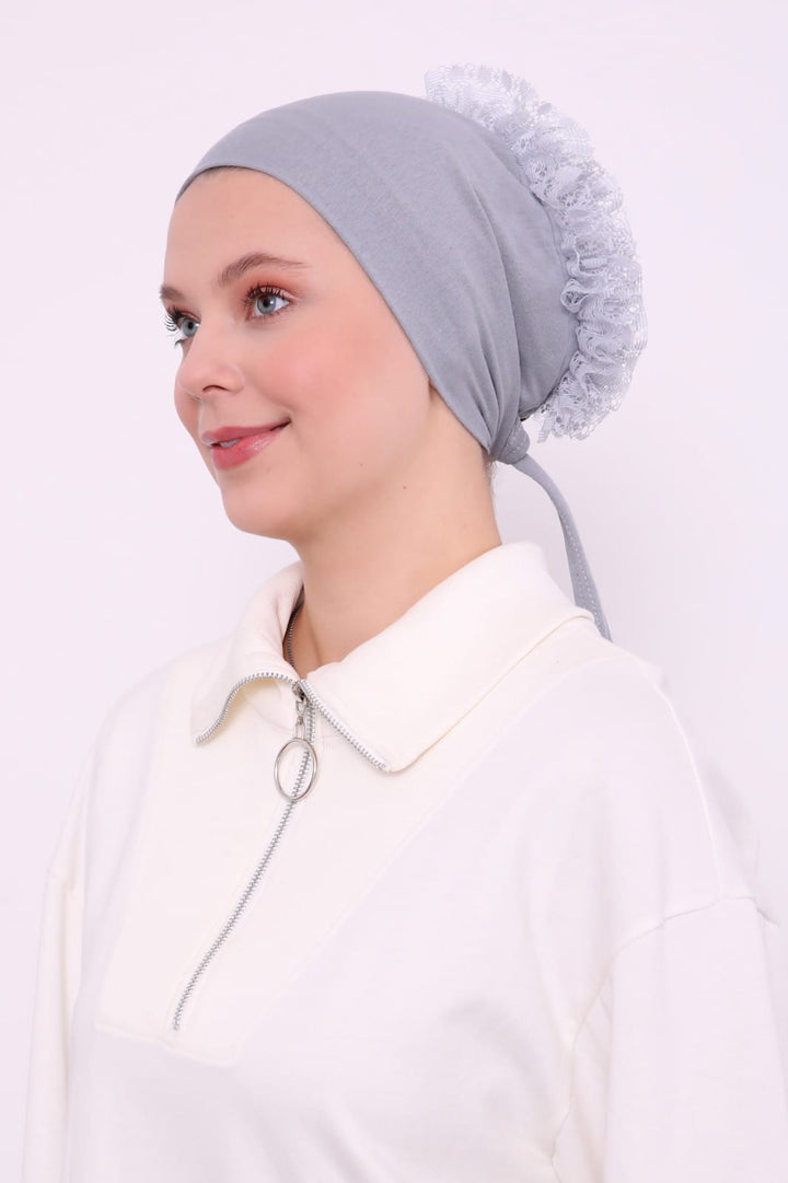 Nahtlose Rüschen-Unterhaube-Bonnet