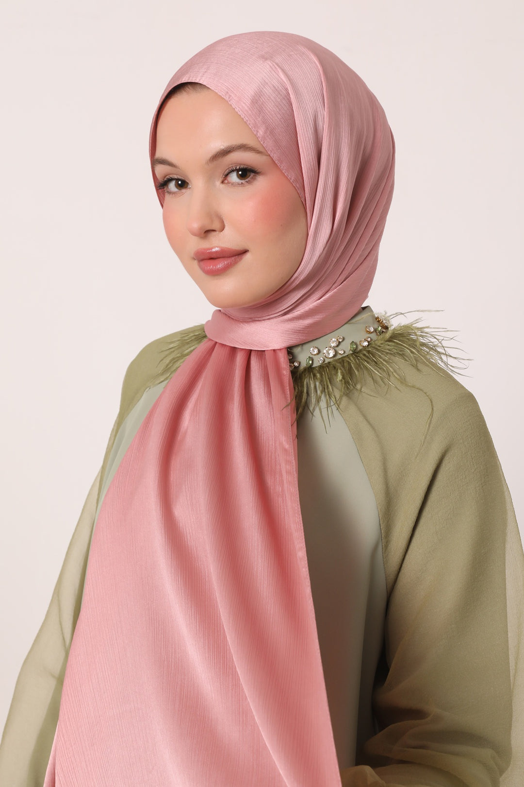 Brillant-Abend-Schal-Dusty Pink