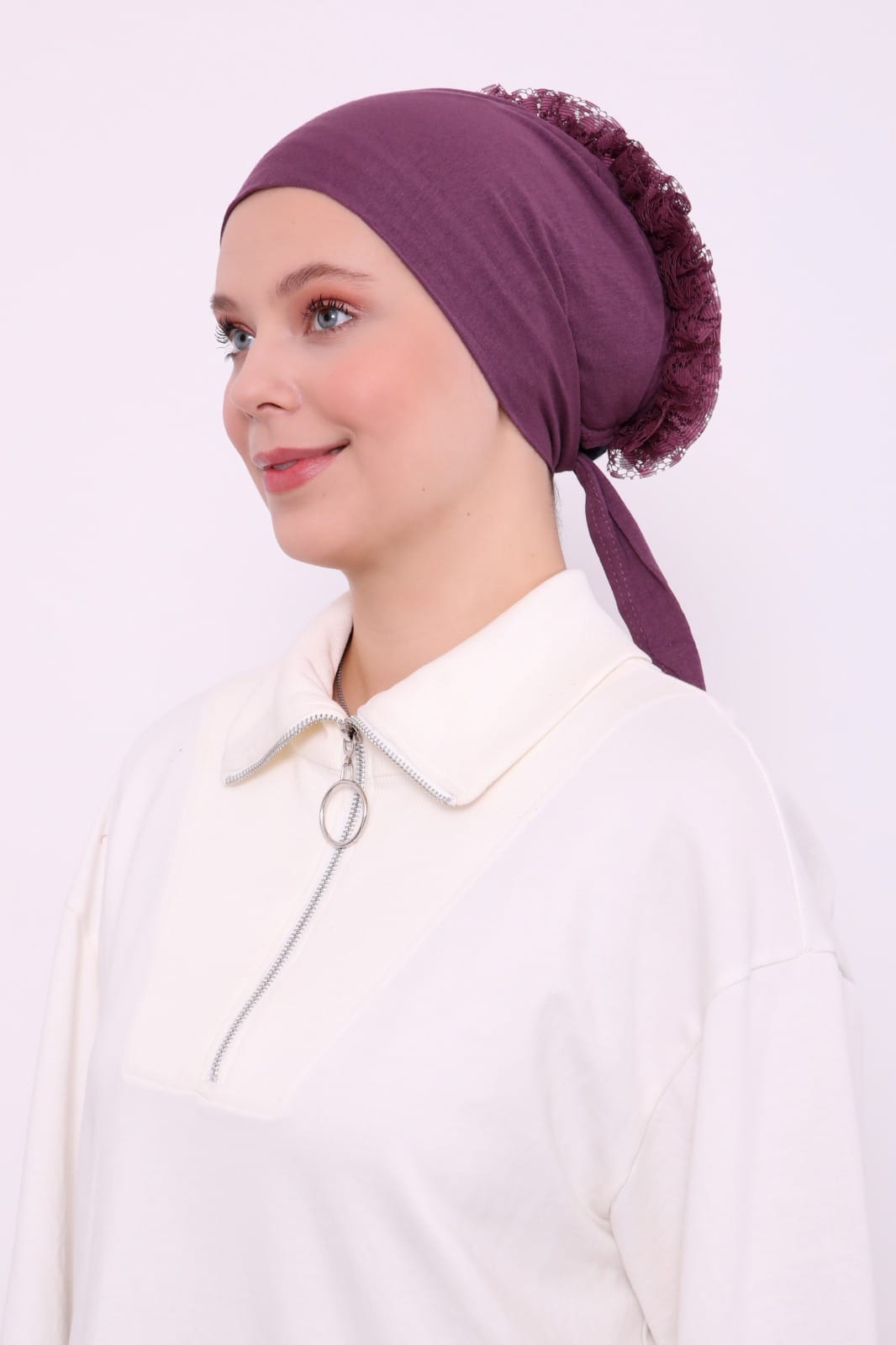Nahtlose Rüschen-Unterhaube-Bonnet