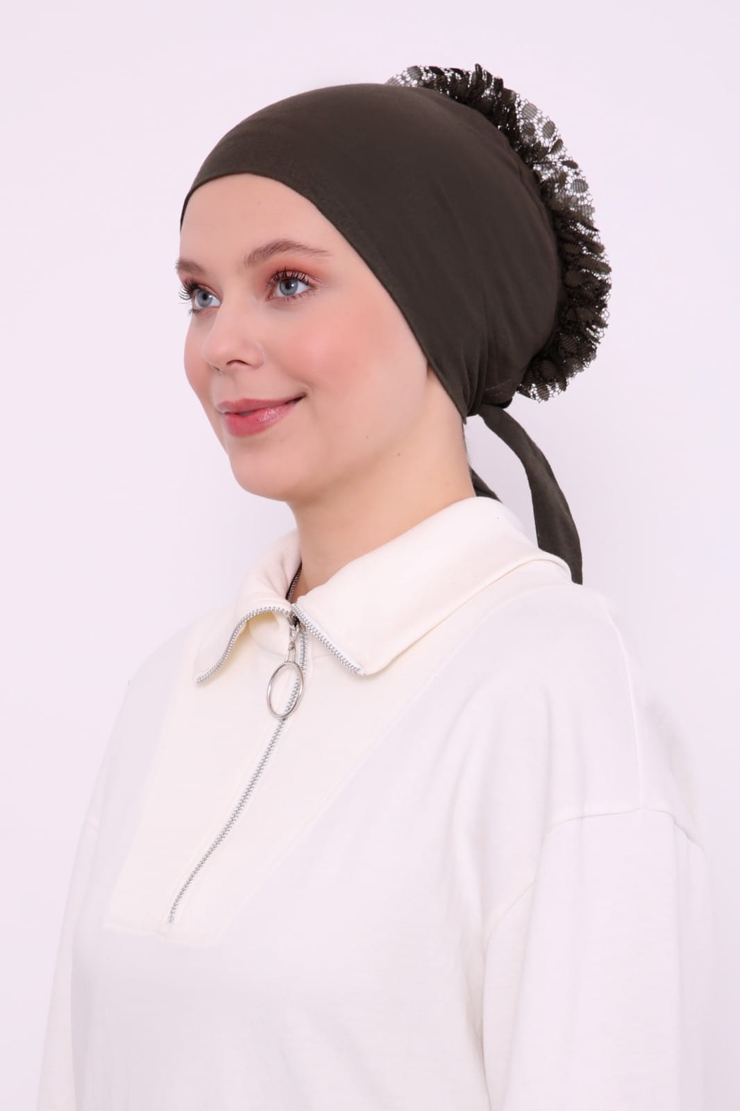 Nahtlose Rüschen-Unterhaube-Bonnet