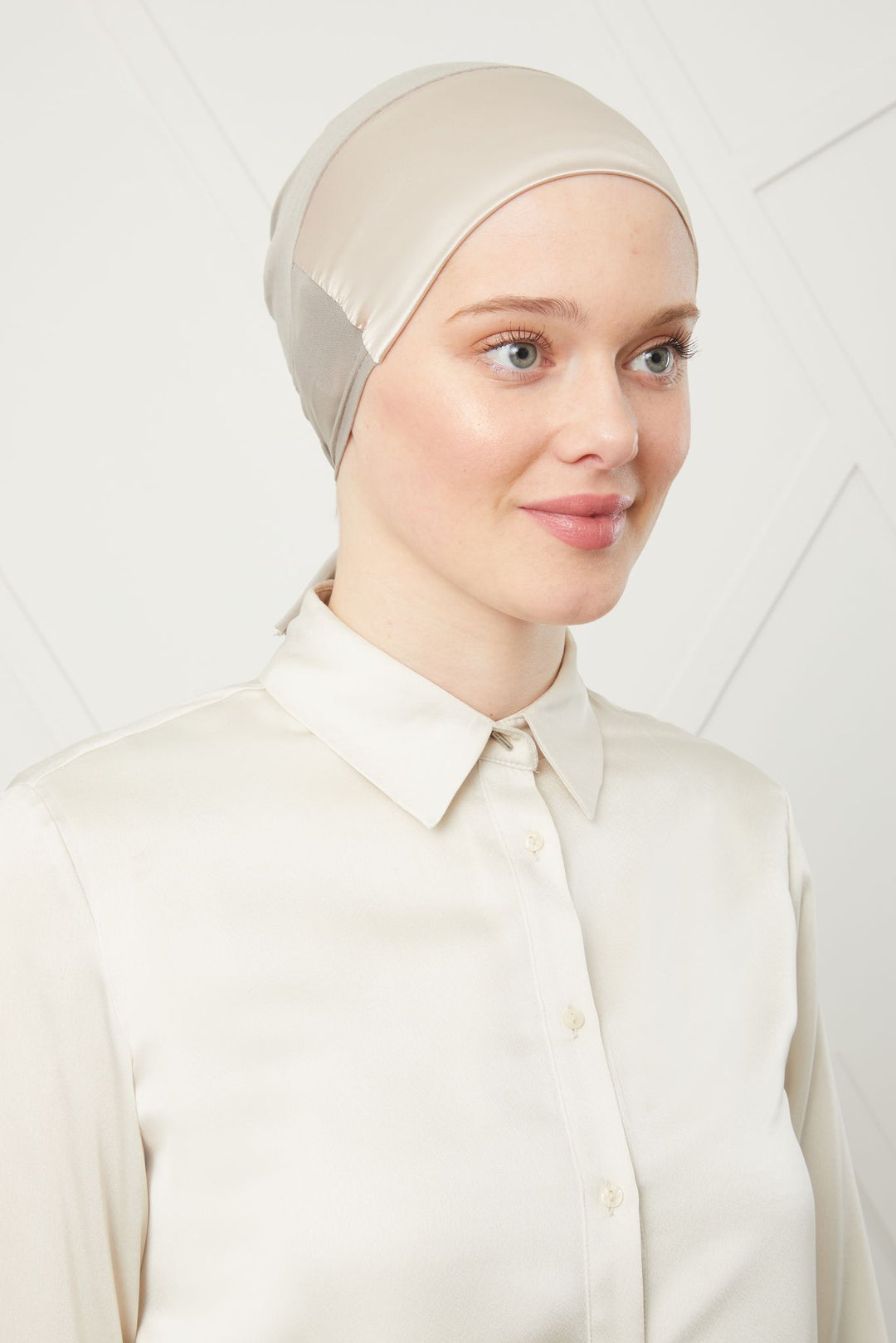 Satin Unterhaube-Bonnet