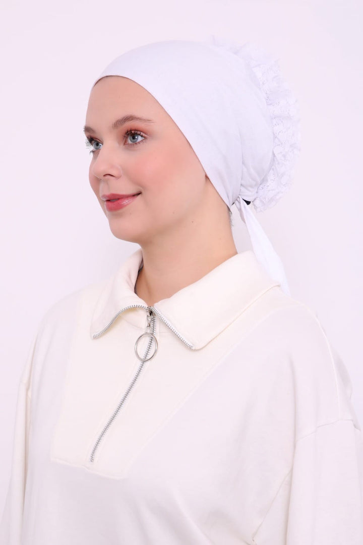 Nahtlose Rüschen-Unterhaube-Bonnet