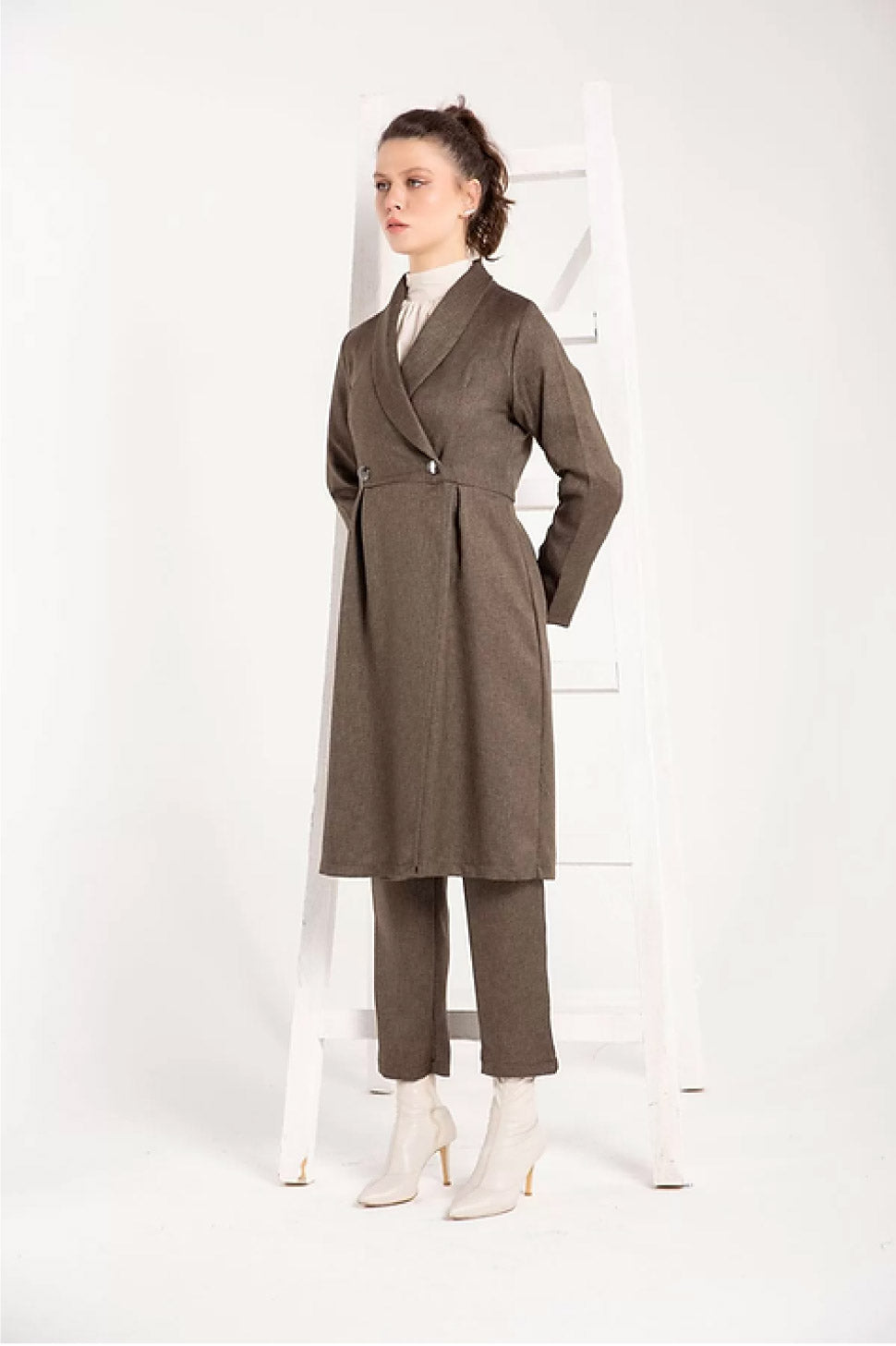 İki Parça Set - Klasik Uzun Ceketler