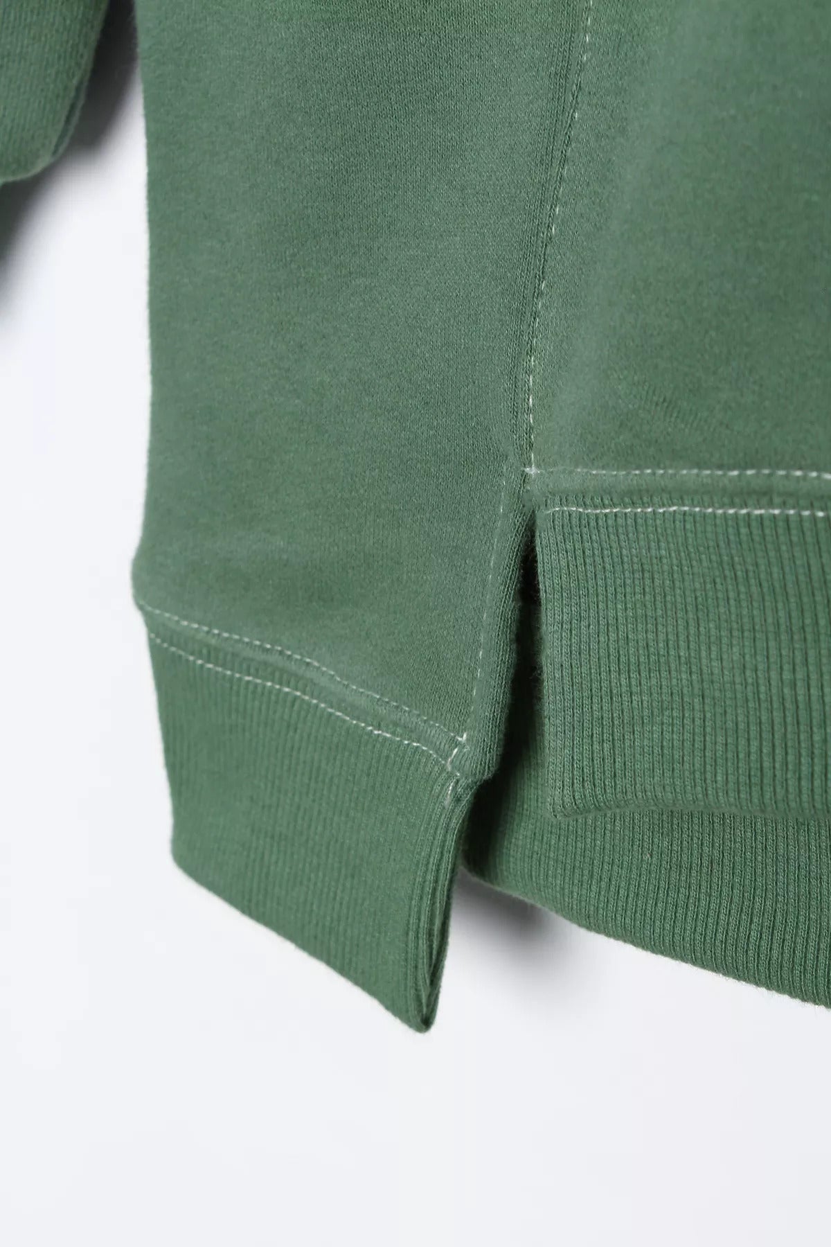 Oversize - Kontrast nähen detailliertes Sweatshirt